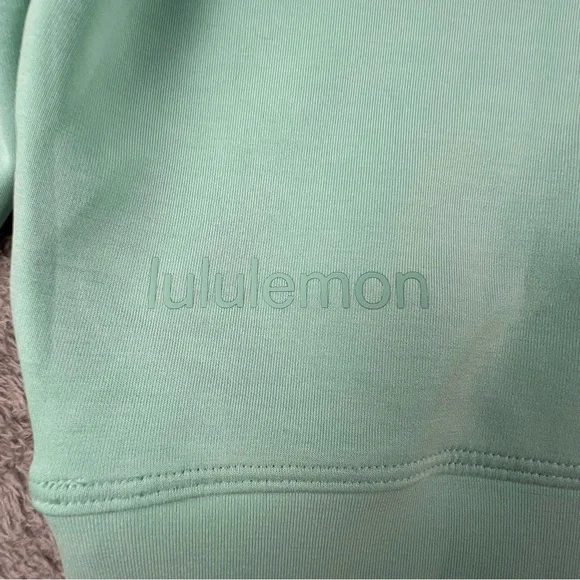 Lululemon Perfectly Oversized Cropped Crew Sweatshirt 6 Softstreme Wild Mint - Picture 10 of 11